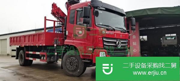 湖北出售二手單橋程力8噸折臂隨車吊