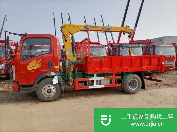 河南出售二手重汽豪曼隨車吊濰柴160馬力