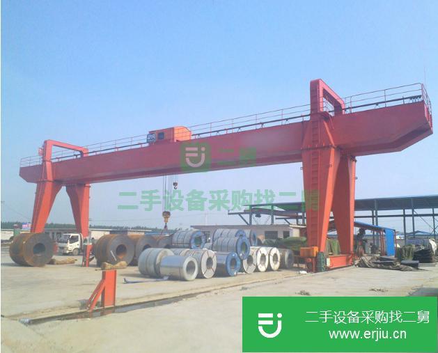 山東出售二手75噸雙梁龍門吊