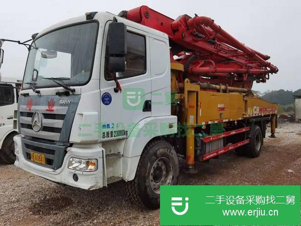 湖南出售二手19年三一國五37米泵車方量不多