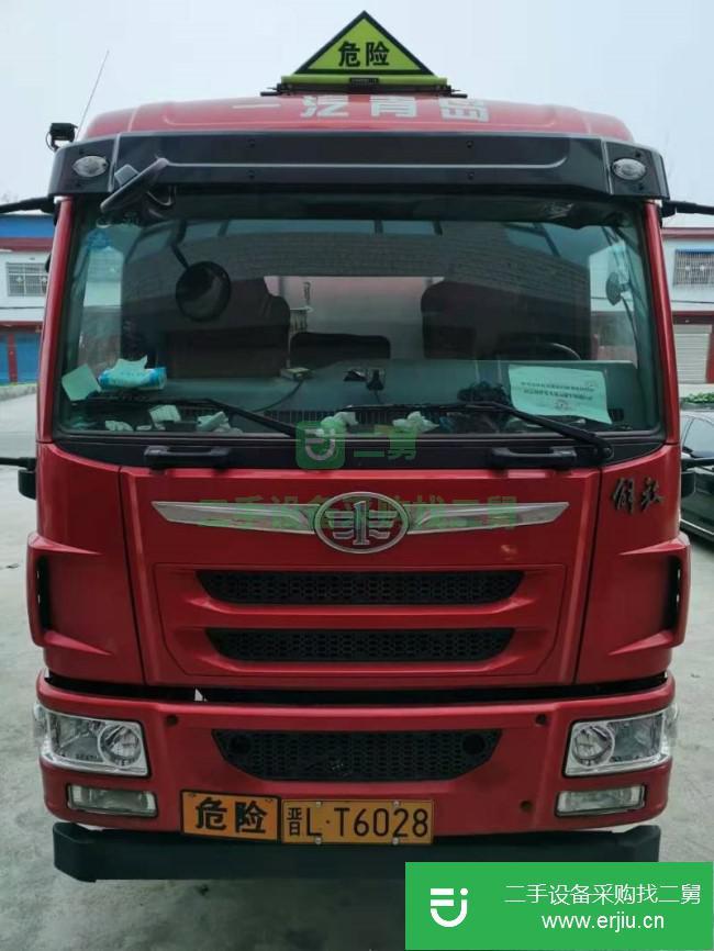 河南出售二手一汽解放油罐車車況良好