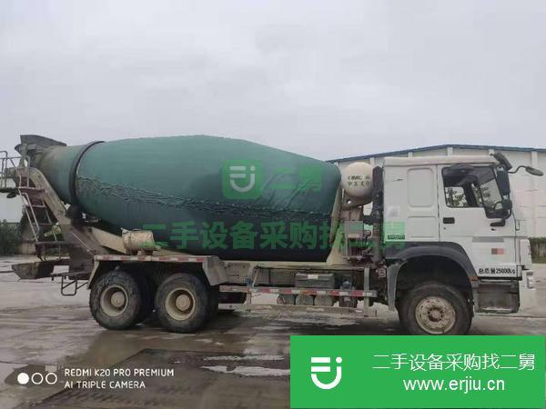 甘肅出售二手豪沃大14方攪拌車(chē)國(guó)五排放