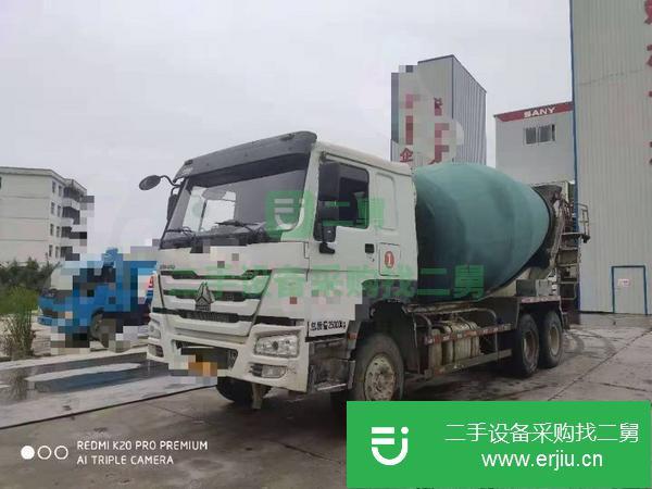 湖北出售二手18年豪沃大14方攪拌車