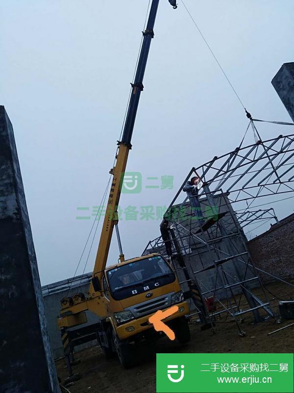 河南出售二手14年8月森源8噸汽車吊