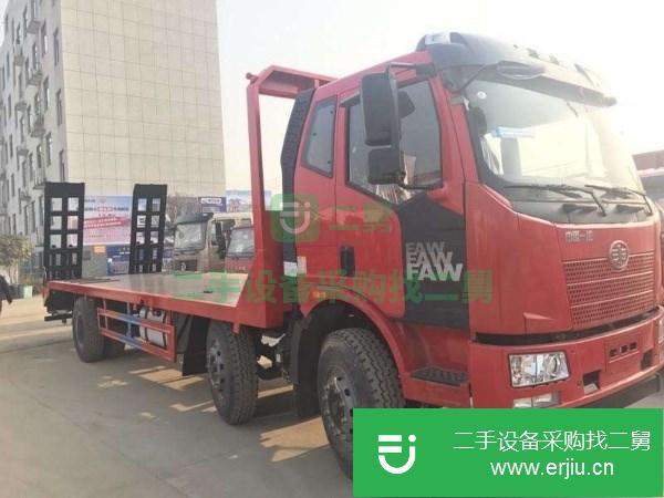 江蘇出售二手平板運輸車全國分期玉柴160馬力國V發動機陜齒法士特8檔高低速變速箱