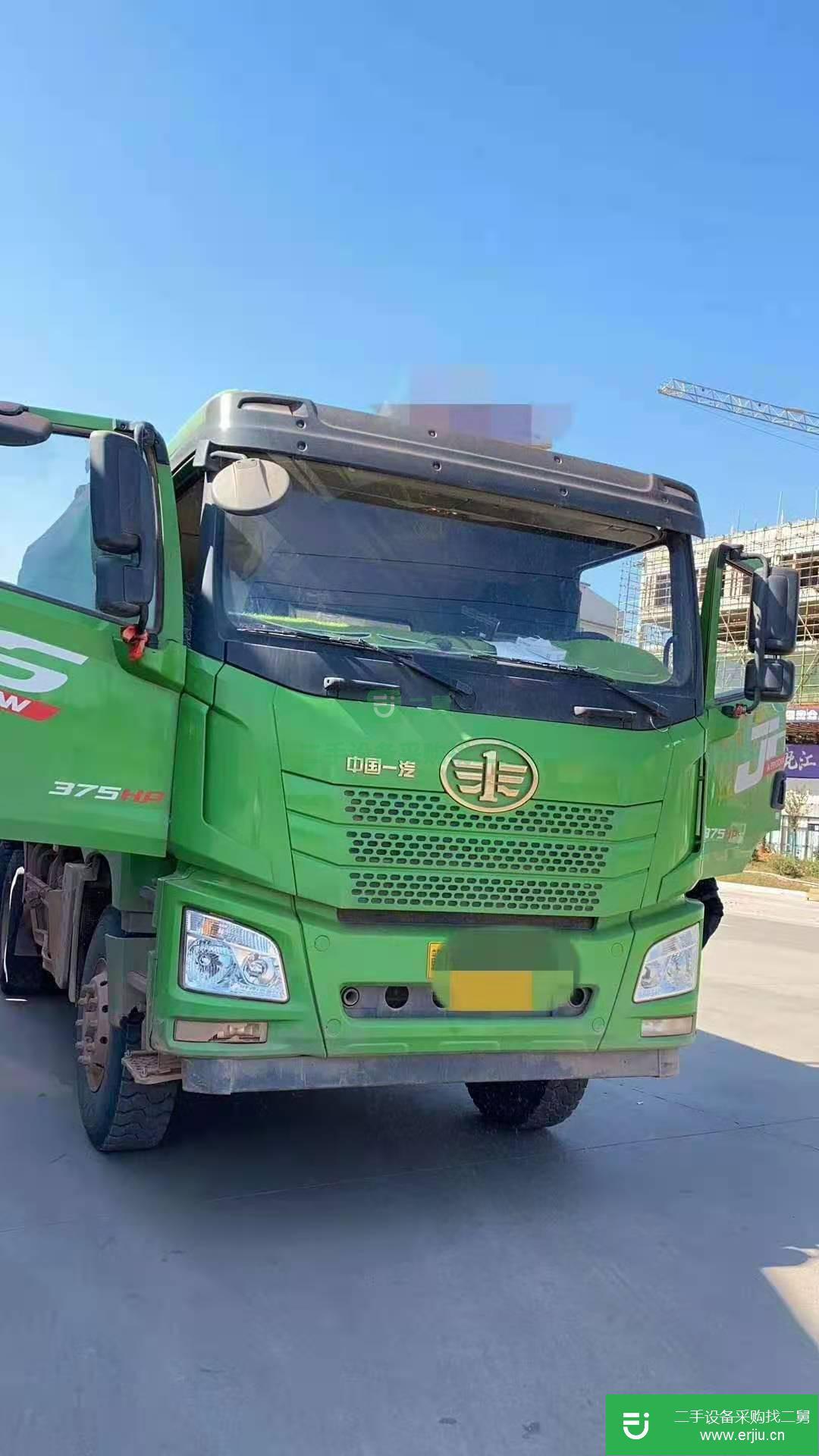 江西出售二手一汽解放375馬力自卸車