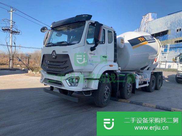 天津出售二手輕量化四橋德龍混凝土攪拌車