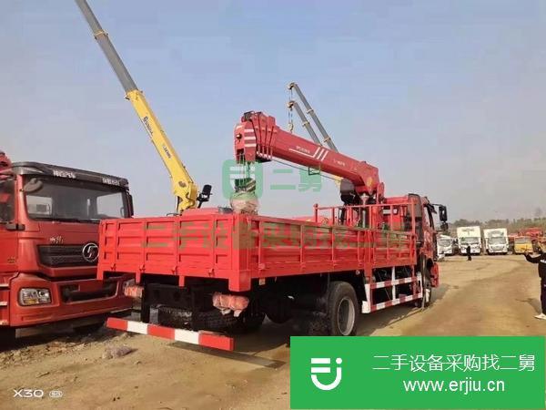 浙江出售二手解放J6大柴220馬力隨車吊