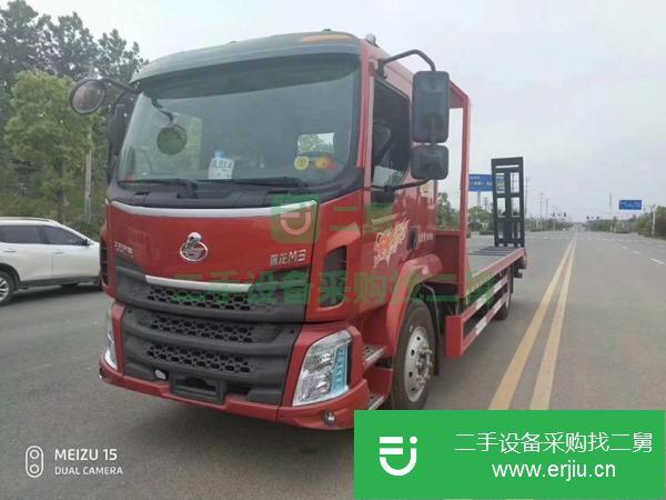 黑龍江出售二手90大挖機平板運輸車