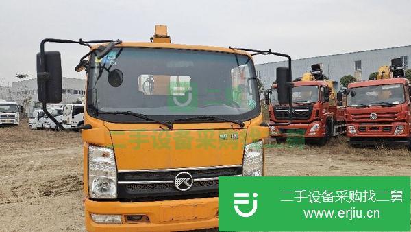 云南出售二手凱捷藍(lán)牌3.5噸隨車吊