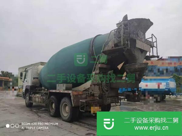 湖北出售二手18年豪沃大14方攪拌車