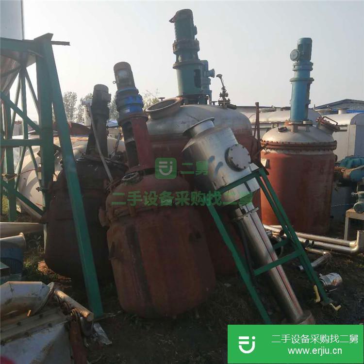 山東出售二手2噸不銹鋼反應釜