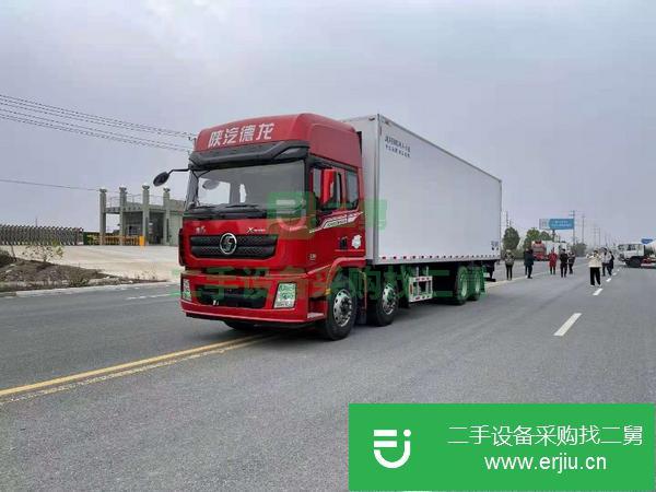 河南出售二手陜汽德龍9.6米國Ⅴ375馬力氣囊橋冷藏車