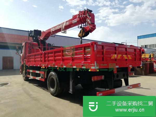湖北出售二手精品解放J6大單橋隨車吊大柴220馬力