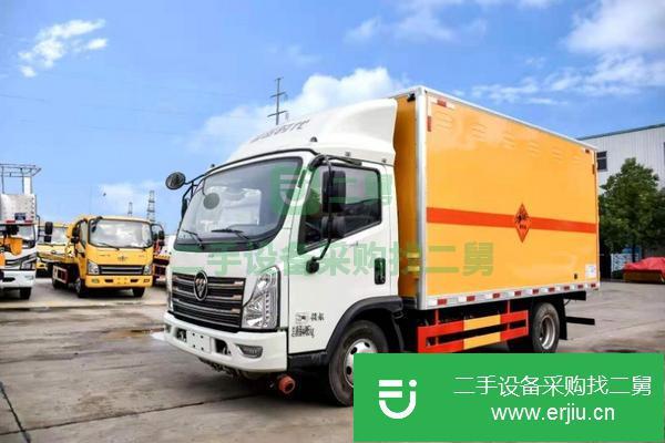 陜西出售二手國六福田時(shí)代危險(xiǎn)品爆破器材運(yùn)輸車3360軸距濰柴130馬力發(fā)動(dòng)機(jī)5檔變速箱