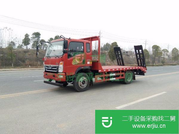 湖北出售二手重汽豪曼黃牌平板運輸車