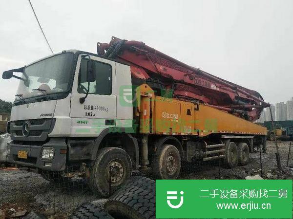 河北出售二手14年奔馳徐工56米泵車，手續齊全