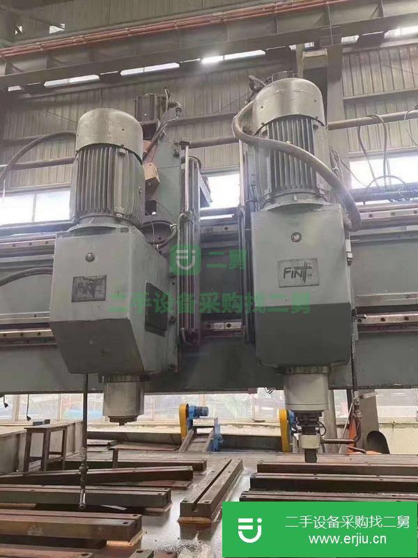 江蘇出售二手山東法因PD4040B-4龍門移動數控鉆床