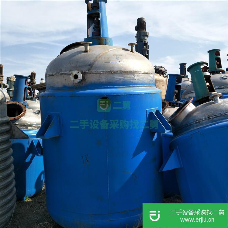 山東出售二手5000L搪瓷反應釜