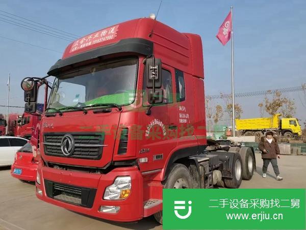 山東出售二手18年3月東風天龍啟航版420馬力牽引車