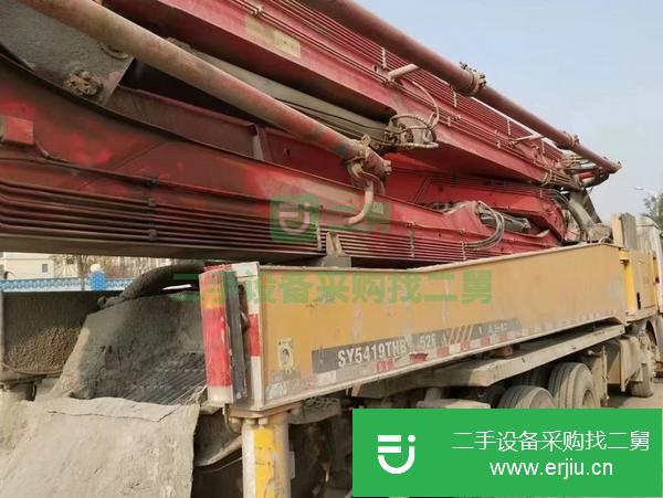 山東出售二手奔馳52米四橋5節臂泵車手續齊全車況整齊