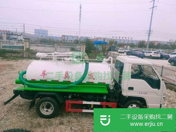 湖北出售二手福田小卡3方吸糞車