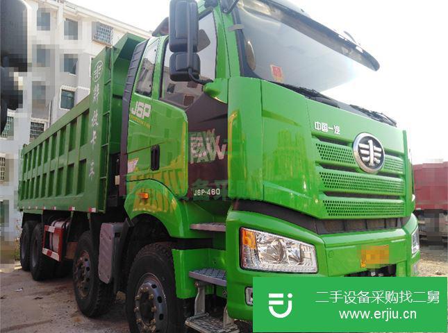 福建出售二手一汽解放J6P460馬力前四后八自卸車