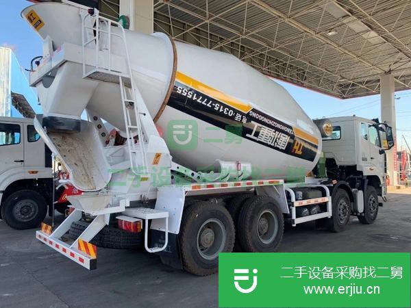 天津出售二手輕量化四橋德龍混凝土攪拌車