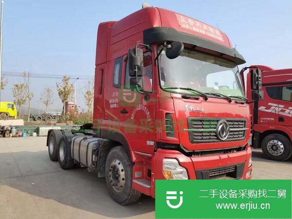 山東出售二手18年3月東風天龍啟航版420馬力牽引車