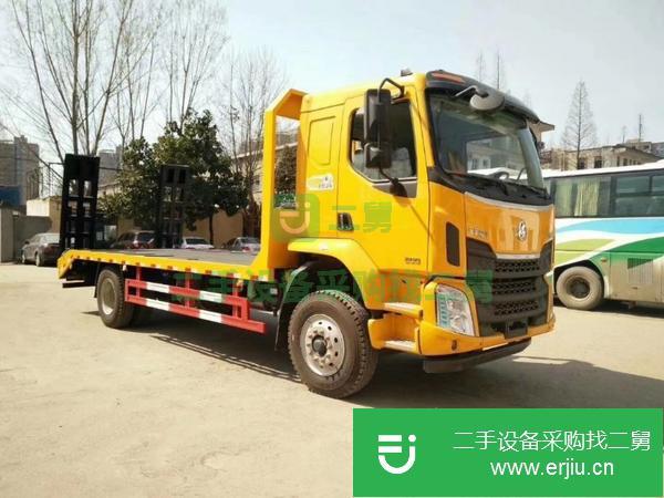 黑龍江出售二手90大挖機平板運輸車