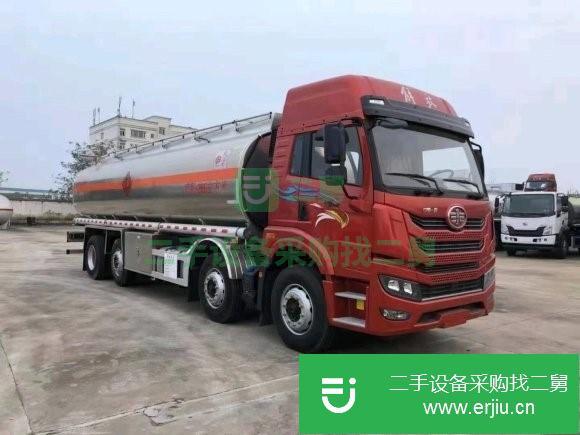 浙江出售二手解放前四后六錫柴260馬力陜齒9 檔箱油罐車