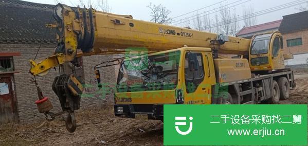 河南出售二手徐工09年底25k-1汽車吊大臂33米