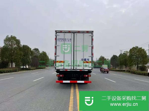 河南出售二手陜汽德龍9.6米國Ⅴ375馬力氣囊橋冷藏車