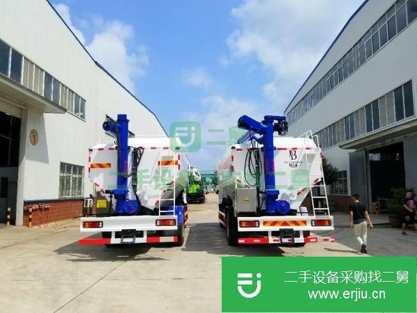 河北出售二手陜汽軒德24方單橋散裝飼料運輸車玉柴220馬力發動機