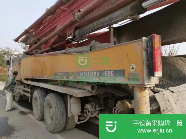 山東出售二手奔馳52米四橋5節臂泵車手續齊全車況整齊