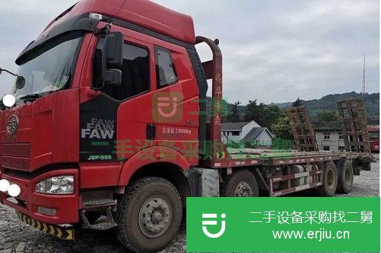 湖北出售二手解放8×4平板運輸車