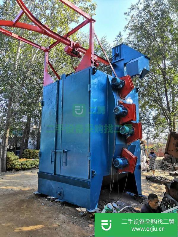 河北出售二手雙吊鉤拋丸機 接電就能用
