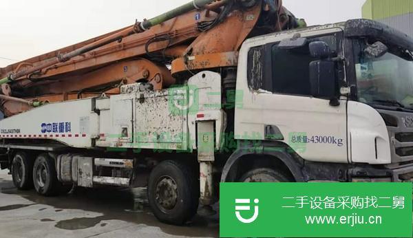 湖南出售二手斯卡尼亞56米泵車手續齊全可過戶