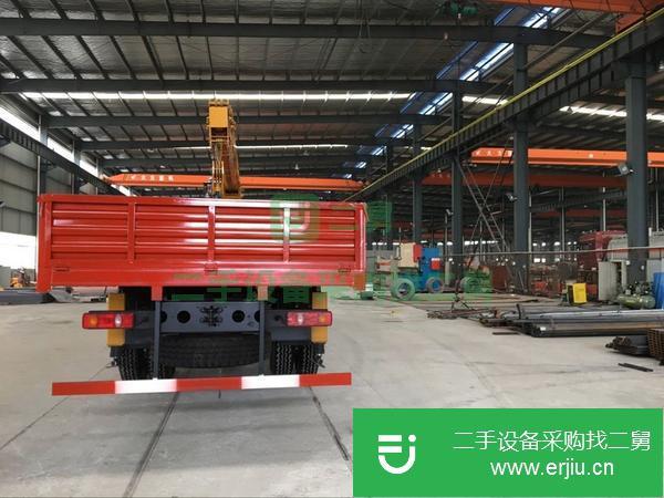 湖南出售二手東風多利卡D6雙排藍牌3.2噸隨車吊