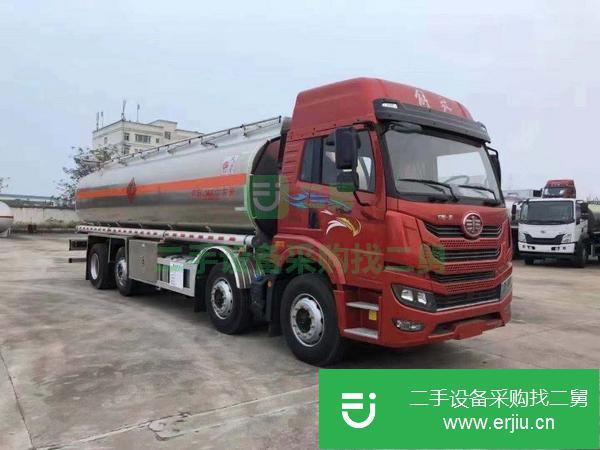 江蘇出售二手解放前四后六鋁合金油罐車