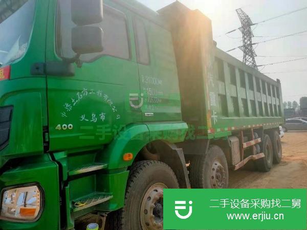 山東出售二手19年6月德龍濰柴7米2國五自卸車
