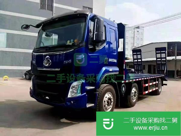 河北出售二手柳汽小三軸平板運輸車玉柴270馬力國六發動機法士特8JS105A變速箱