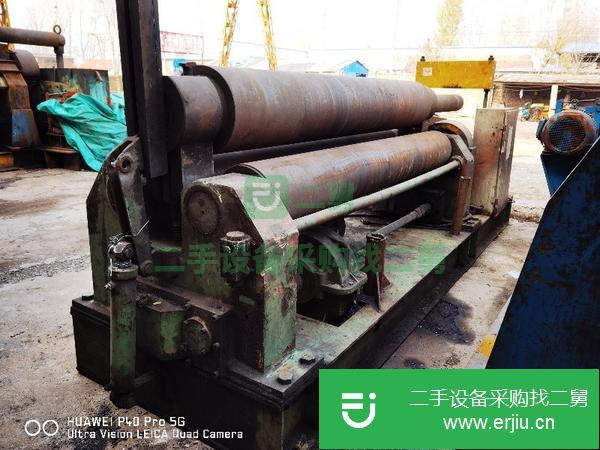 云南出售二手實(shí)心W11-30*2500機(jī)械自動卷板機(jī)
