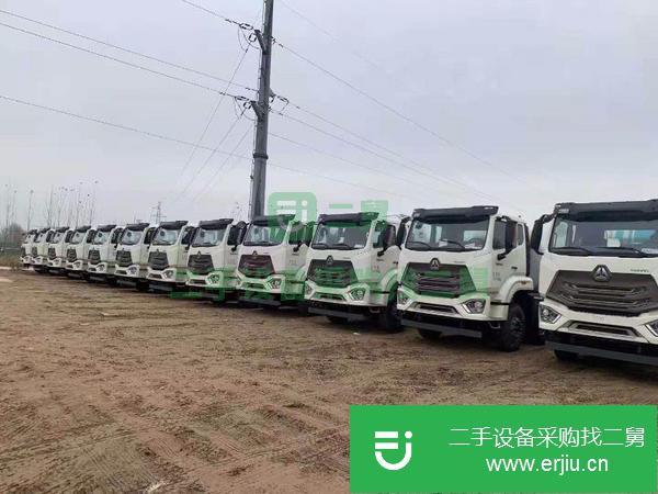 陜西出售二手重汽豪瀚底盤唐鴻上裝大12拉14方攪拌車