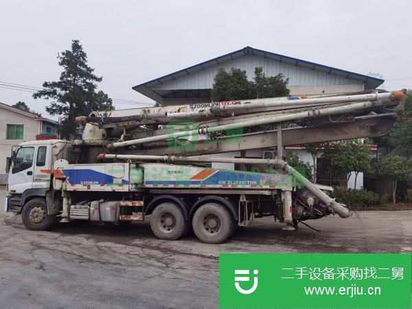 湖南出售二手中聯叉腿38米泵車 車況良好手續齊全包過戶