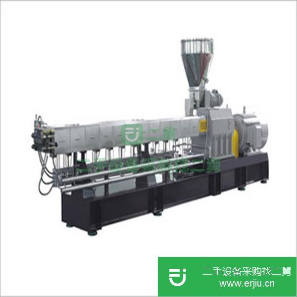 江蘇出售二手水拉條雙螺桿塑料造粒機