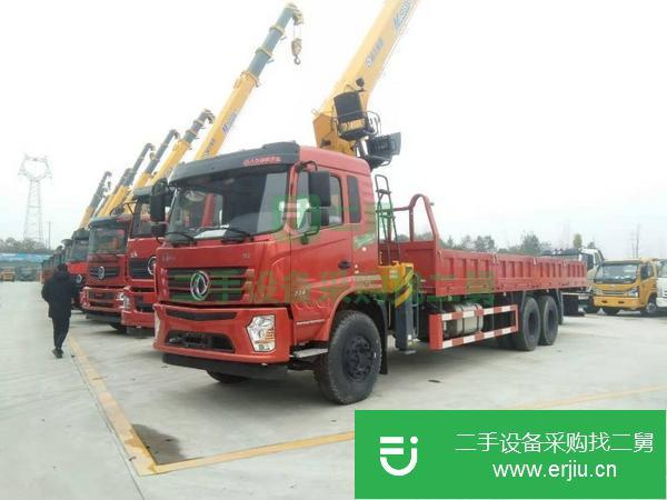 吉林出售二手東風天龍前四后八12噸隨車吊