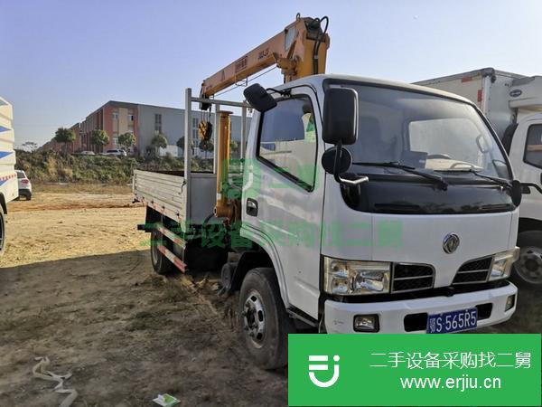 湖北出售二手19年東風底盤上裝福曼3.2噸隨車吊