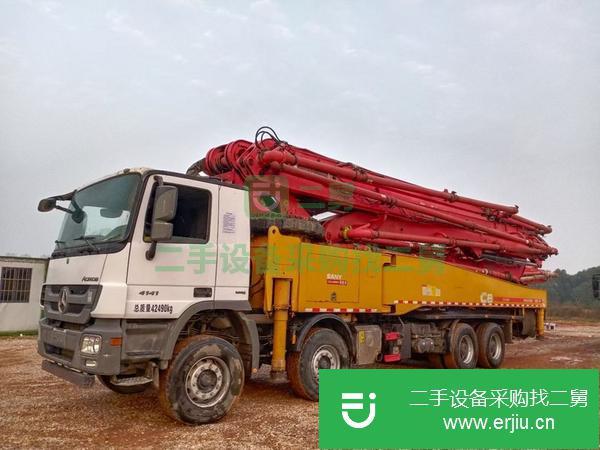 湖南出售二手奔馳四橋叉腿56米泵車手續齊全