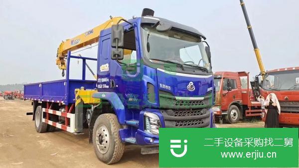 湖北出售二手柳汽乘龍單橋隨車吊配徐工10噸吊機